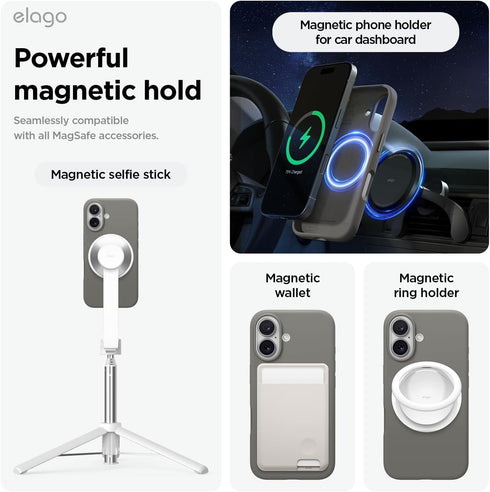 elago iPhone 16 Case Magnetic Liquid Silicone (MagSafe)